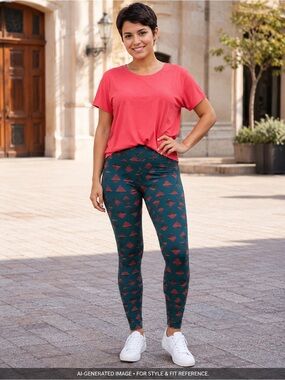 LuLaRoe Striped Triangle Leggings